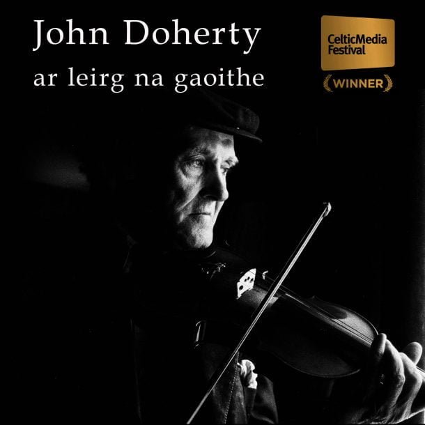 Picture of John Doherty playing the fiddle